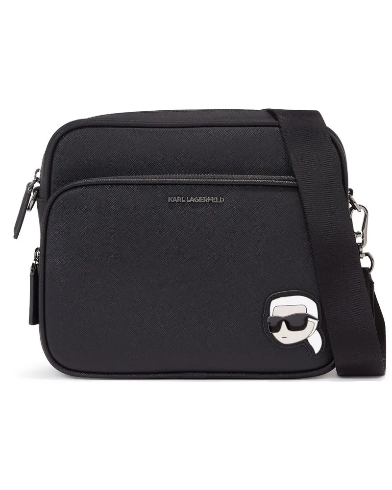 Karl Lagerfeld Ikonik Kuriertasche - Schwarz Schwarz