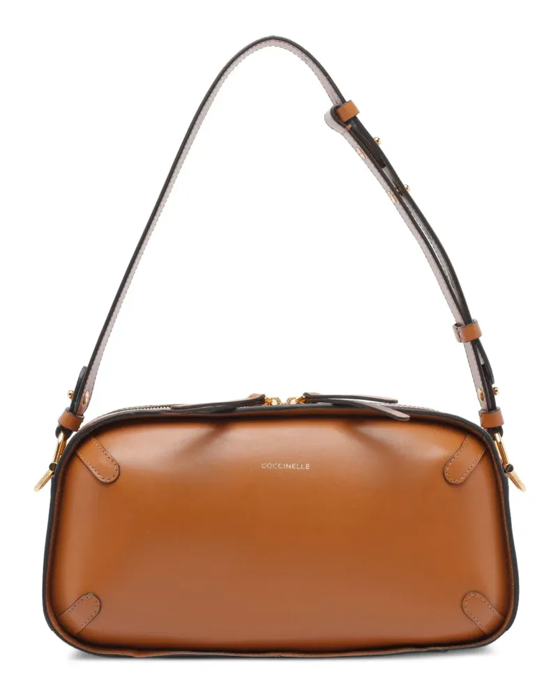 Coccinelle Schultertasche aus Leder - Braun Braun