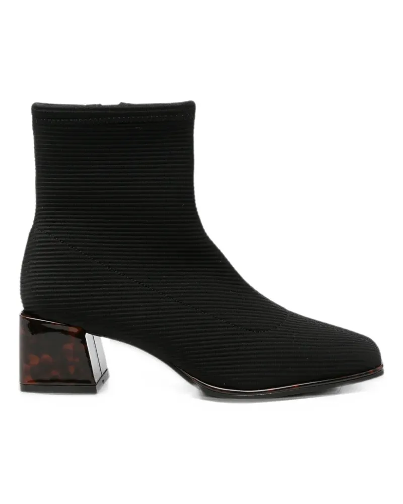 Gioseppo tortoiseshell-effect ribbed ankle boots - Schwarz Schwarz