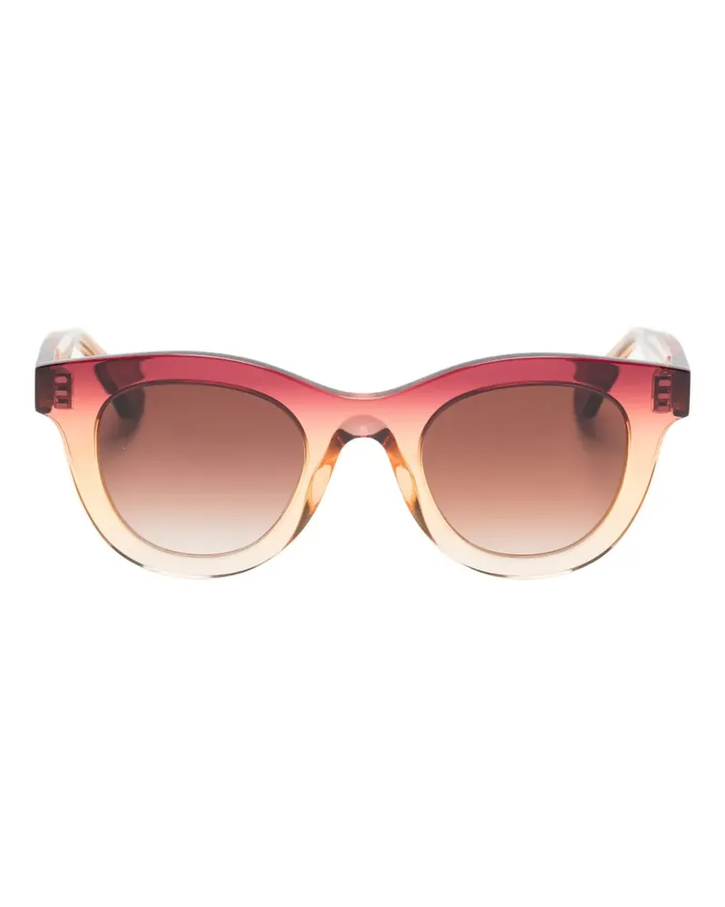 Thierry Lasry Consistency Sonnenbrille mit rundem Gestell - Orange Orange