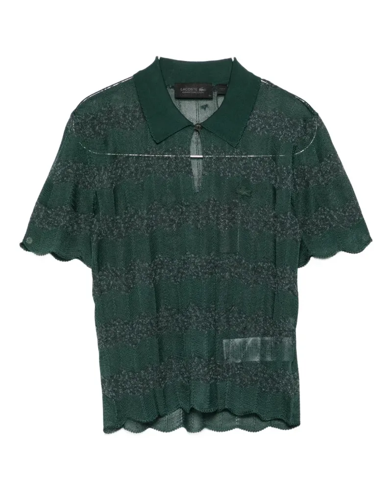 Lacoste scalloped-edge polo top - Grün Grün