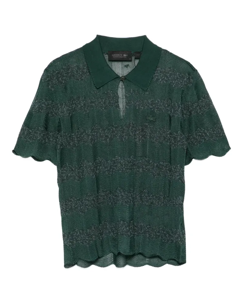 Lacoste Poloshirt mit Wellensaum - Grün Grün