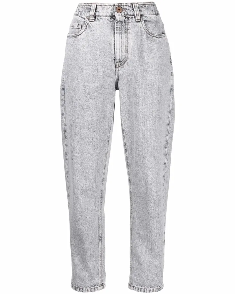 Brunello Cucinelli Tapered-Jeans - Grau Grau