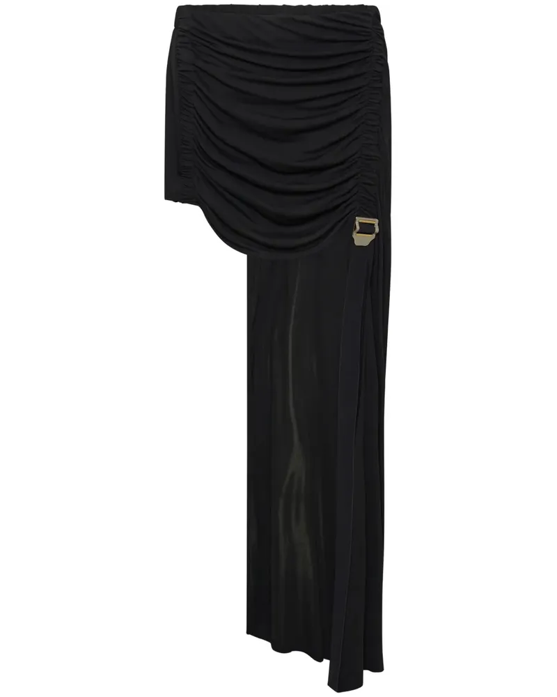 Dion Lee Geraffter Minirock - Schwarz Schwarz
