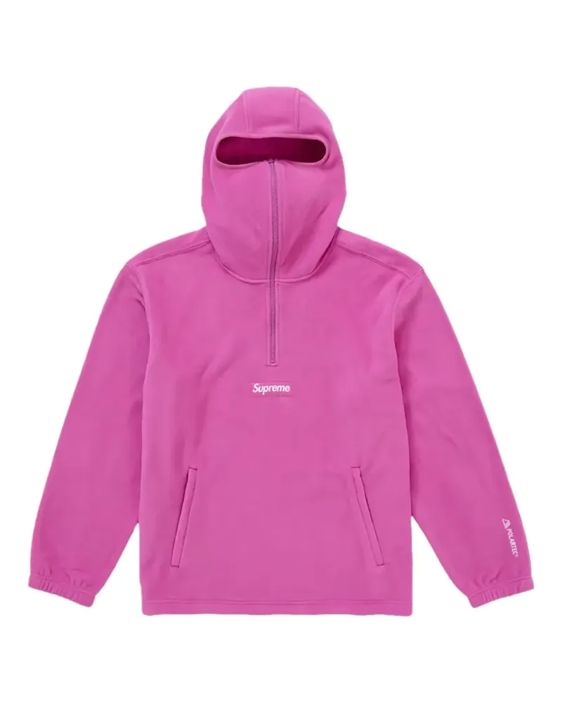 Supreme Being face-mask half-zip hoodie - Rosa Rosa