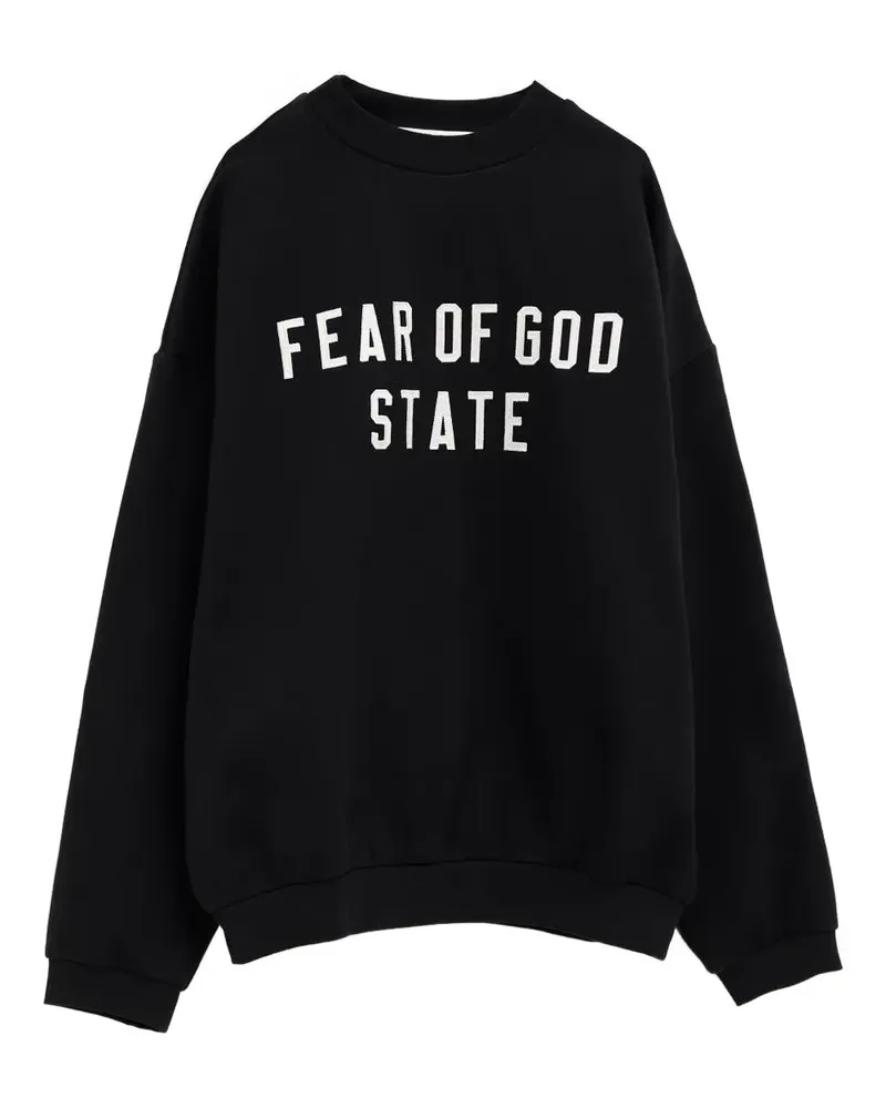 Fear of God Sweatshirt mit Logo-Patch - Schwarz Schwarz