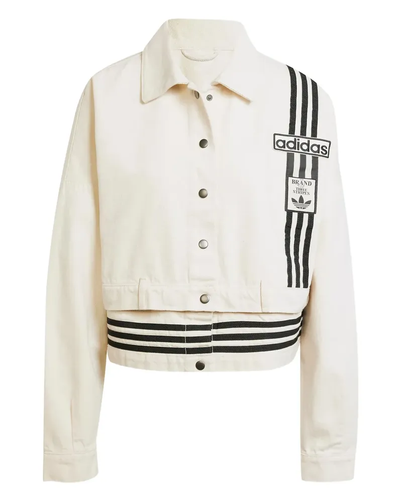 adidas Bomberjacke aus Baumwolle - Weiß Weiß
