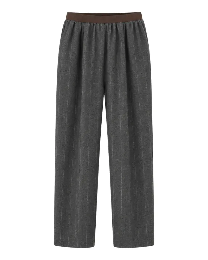 Jucca Hose mit Nadelstreifen - Grau Grau