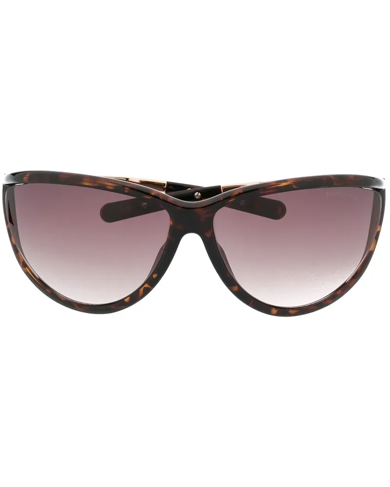 Tom Ford Sonnenbrille mit eckigem Gestell - Braun Braun