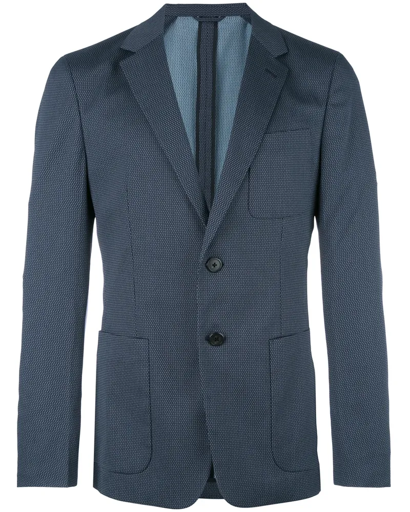 Prada Sakko mit aufgesetzten Taschen - Blau Blau