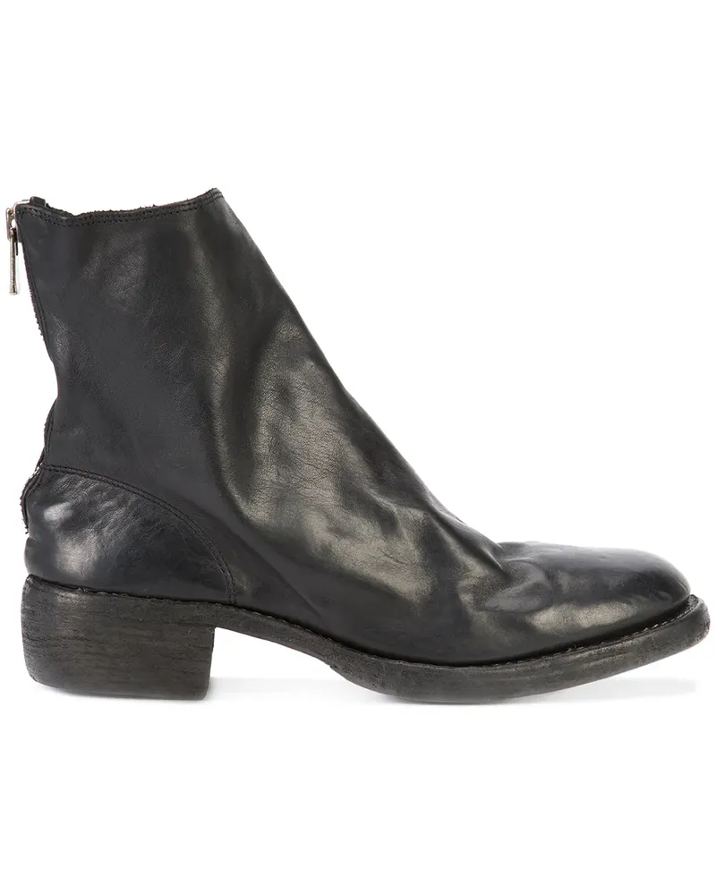 GUIDI Stiefeletten mit Reißverschluss - Schwarz Schwarz