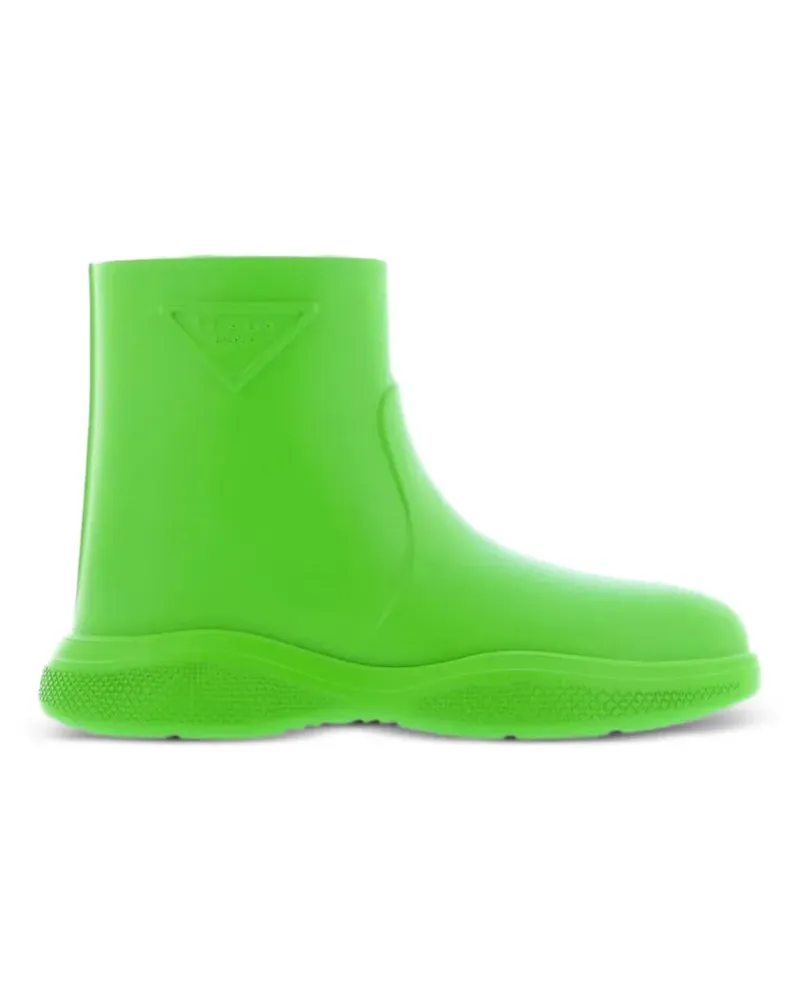 Prada Stiefel mit Triangel-Logo - Grün Grün