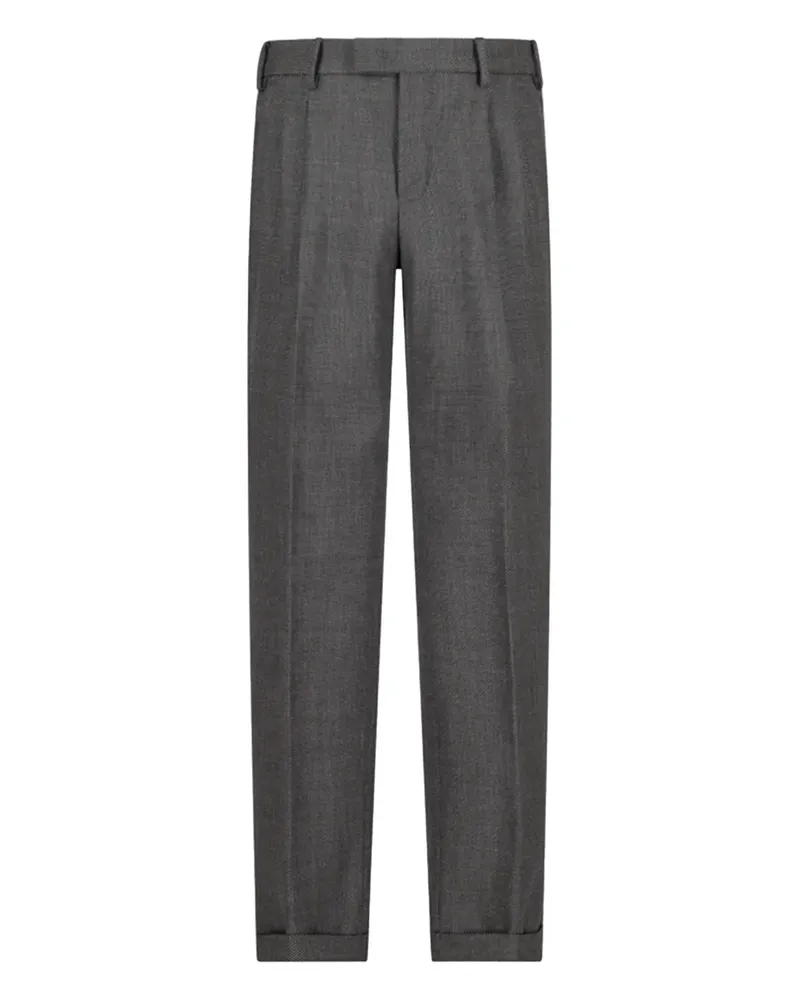 PT TORINO Hose mit Bundfalten - Grau Grau