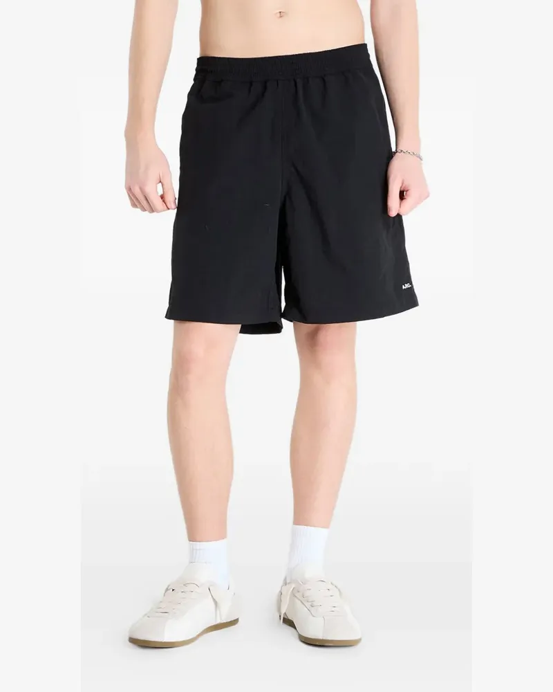 A.P.C. back-pocket swim shorts - Schwarz Schwarz