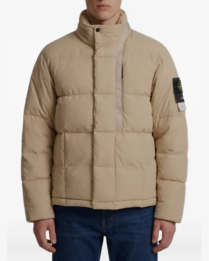 Stone Island quilted hooded jacket - Nude Nude
