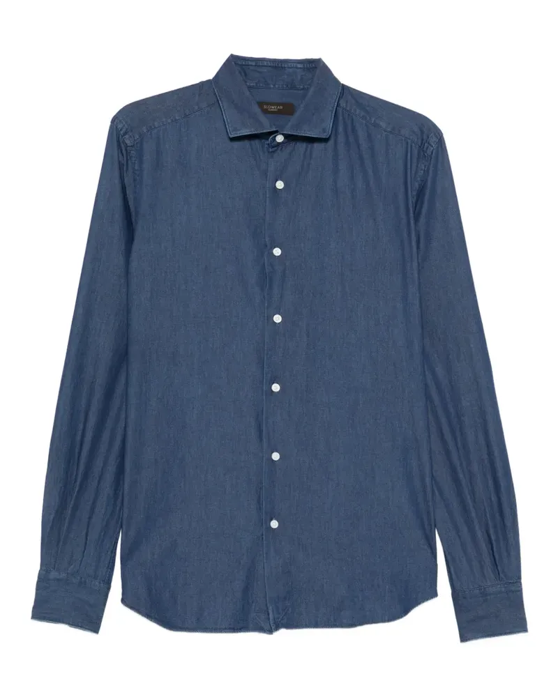 Glanshirt buttoned shirt - Blau Blau