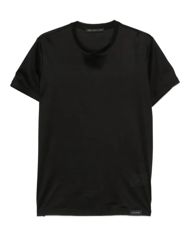 Low Brand T-Shirt mit rundem Ausschnitt - Schwarz Schwarz