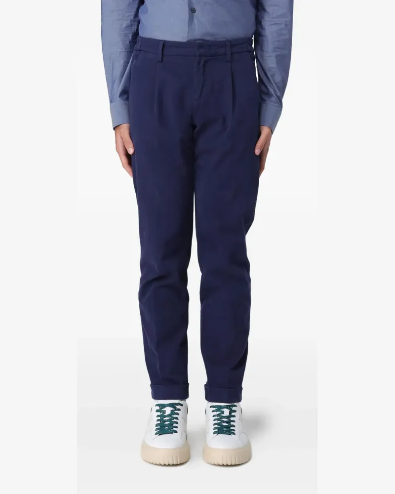 Fay Plissierte Hose - Blau Blau