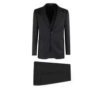 Dreiteiliger Anzug - Schwarz