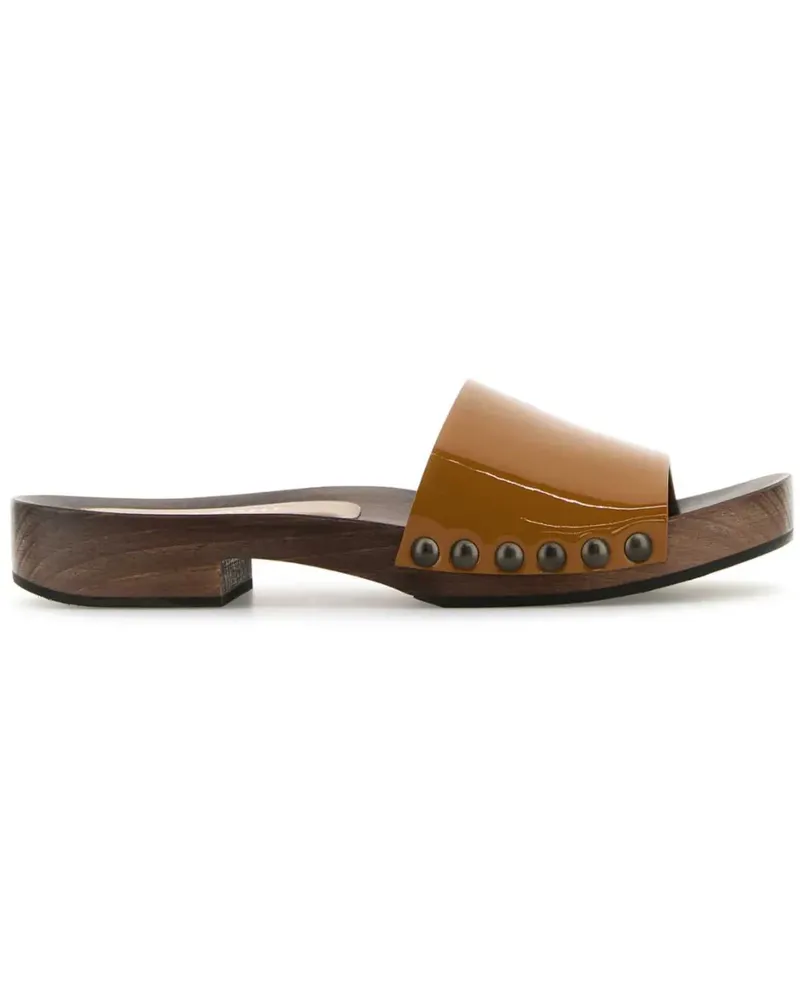 Miu Miu Sandalen aus Lackleder - Braun Braun