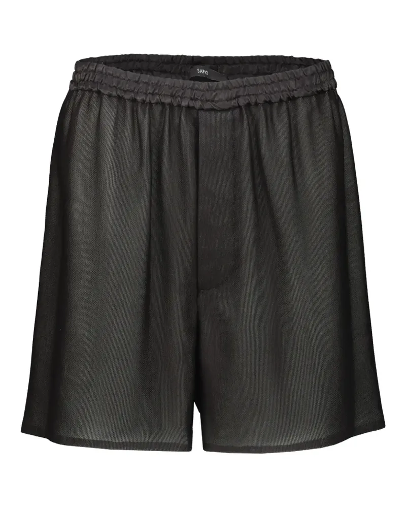 Sapio Shorts mit elastischem Bund - Schwarz Schwarz