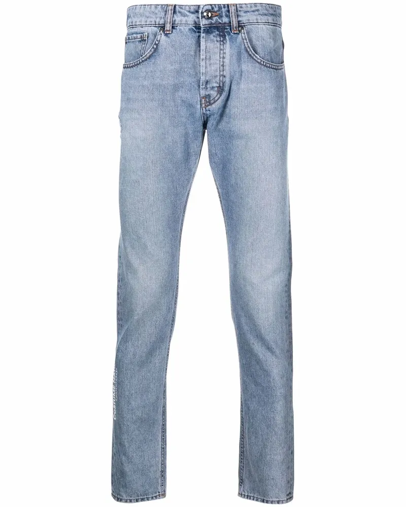 CoSTUME NATIONAL Slim-Fit-Jeans mit Logo - Blau Blau