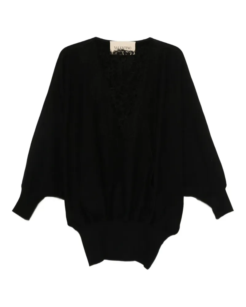Valentino Garavani Sweatshirt mit tiefen Schultern - Schwarz Schwarz