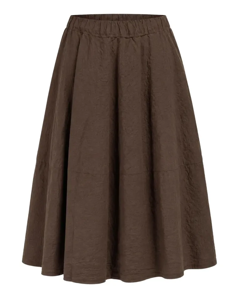 LABO.ART Gonna Gea midi skirt - Braun Braun
