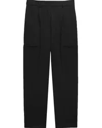 MSGM Halbhohe Straight-Leg-Jeans Schwarz