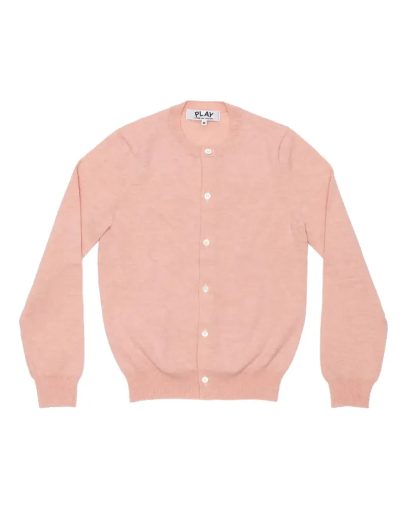 Comme des Garçons Cardigan mit Herzverzierung - Rosa Rosa