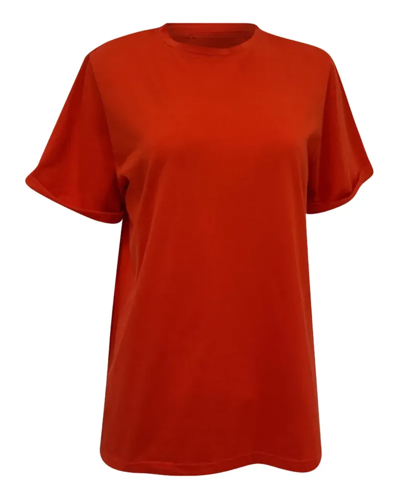 FRANKIE Shop T-Shirt mit rundem Ausschnitt - Orange Orange