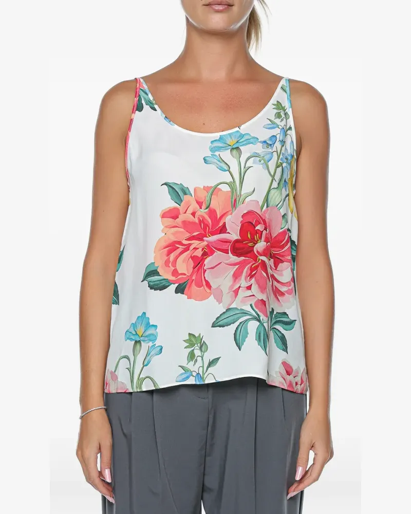Ted Baker Purrla floral-print tank top - Weiß Weiß