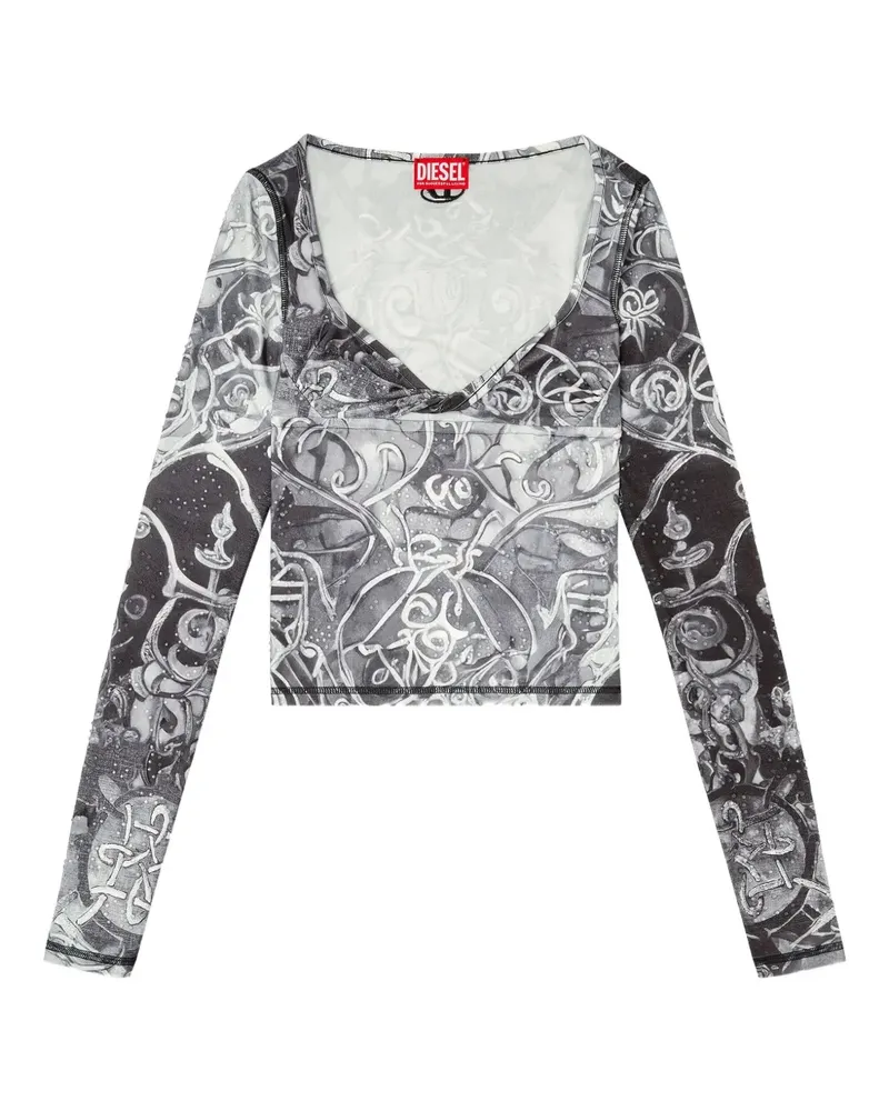 Diesel T-Antica T-Shirt - Grau Grau