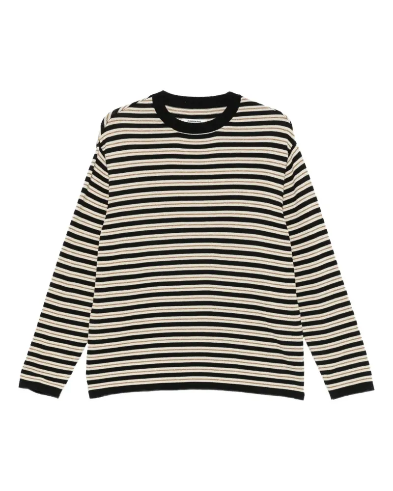 CORDERA Gestreifter Pullover - Schwarz Schwarz