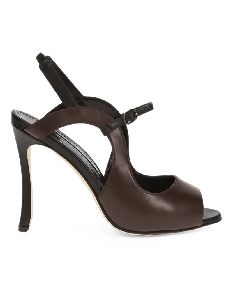 Manolo Blahnik Chungasan Sandalen - Braun Braun