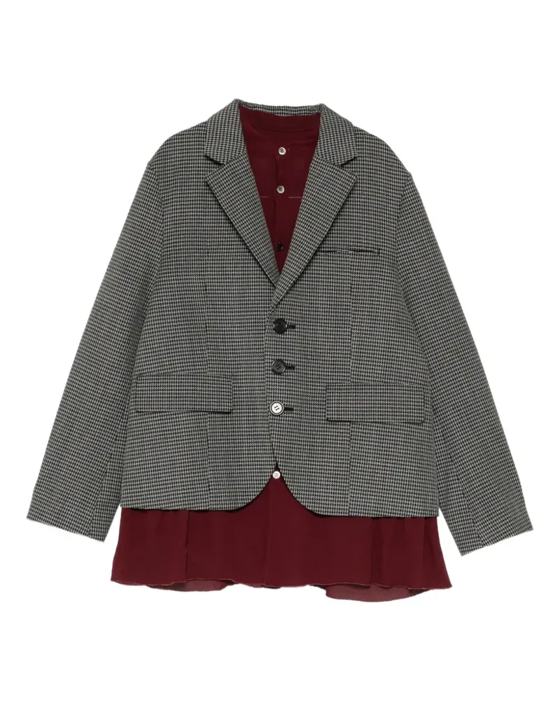 Undercover Blazer mit Hahnentrittmuster - Grau Grau