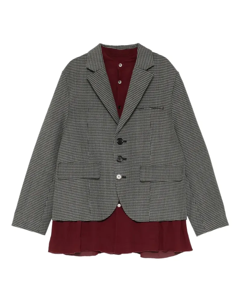 Undercover Blazer mit Hahnentrittmuster - Grau Grau