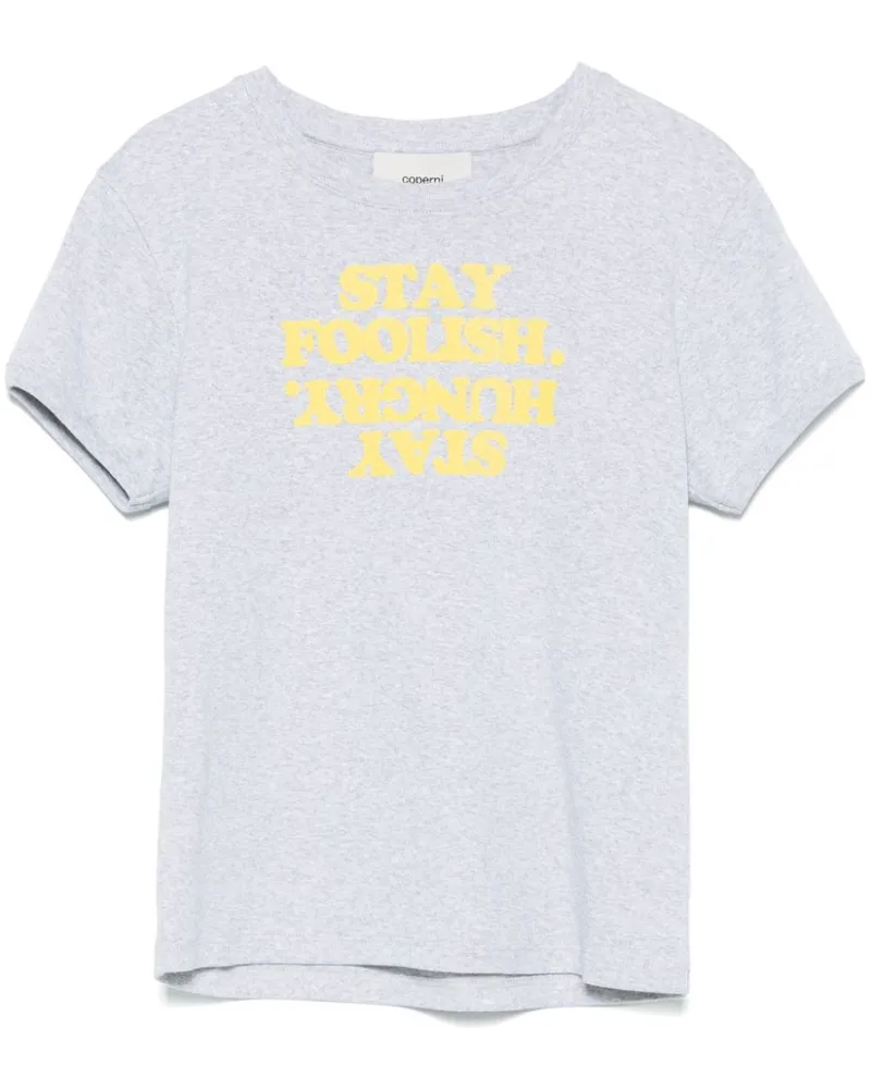 COPERNI T-Shirt mit Stay Hungry-Print - Grau Grau