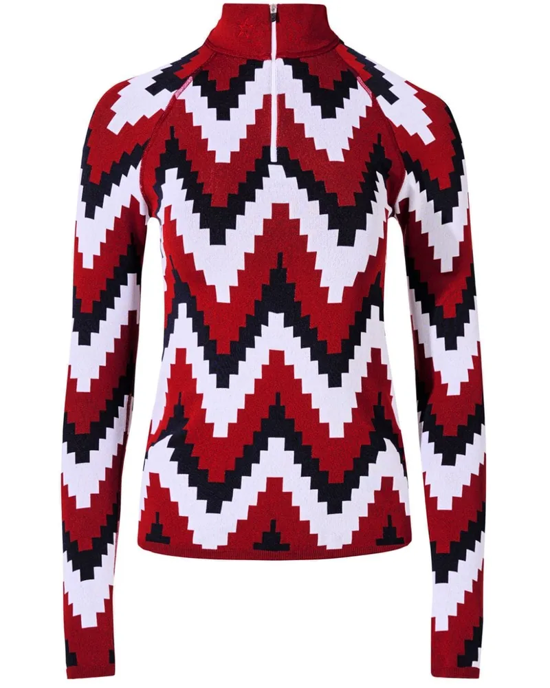 Perfect Moment T-Shirt mit Zickzackmuster - Rot Rot