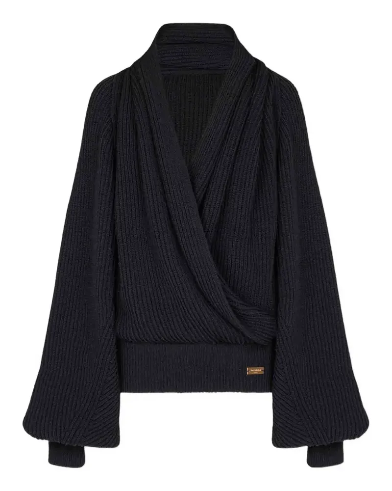 Balmain Oberteil aus Wolle - Schwarz Schwarz