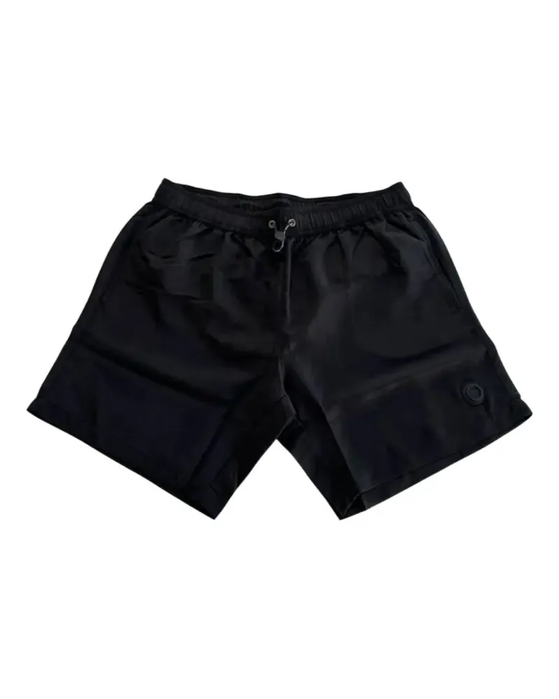 Trussardi Badeshorts mit Logo-Patch - Schwarz Schwarz
