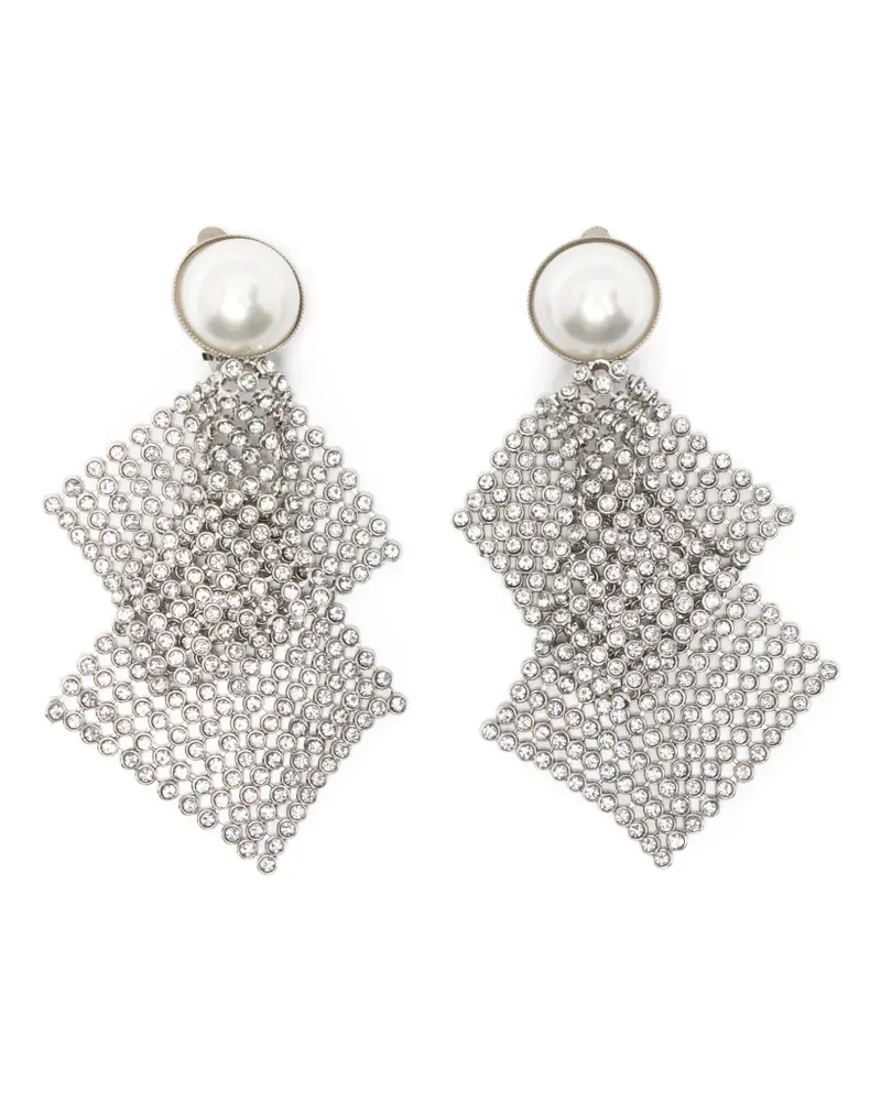 Rosantica Frizz embellished clip-on earrings - Silber Silber
