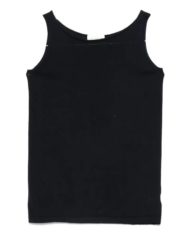 MA'RY'YA Klassisches Trägershirt - Blau Blau