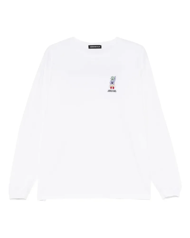 Undercover T-Shirt mit grafischer Stickerei - Weiß Weiß