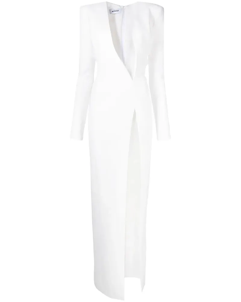 Mônot Asymmetrisches Abendkleid - Weiß Weiß