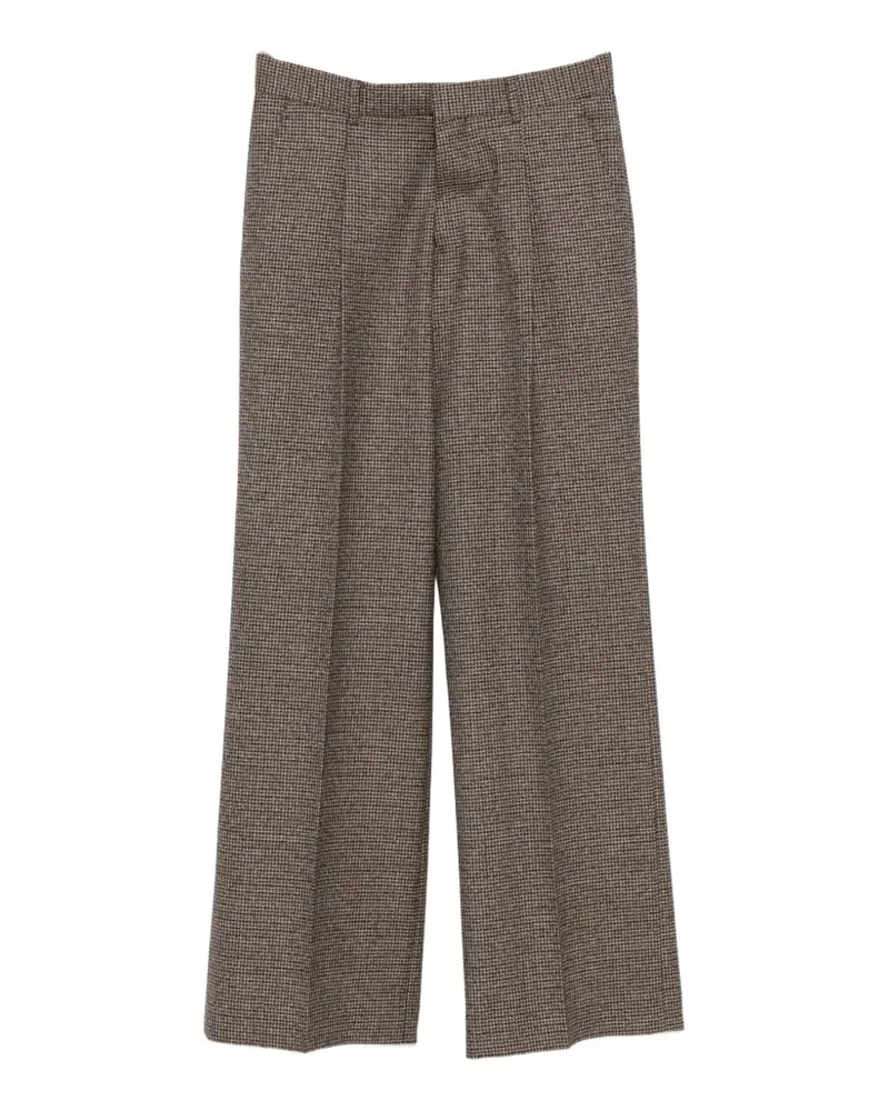 Sandro Hose mit Hahnentrittmuster - Braun Braun