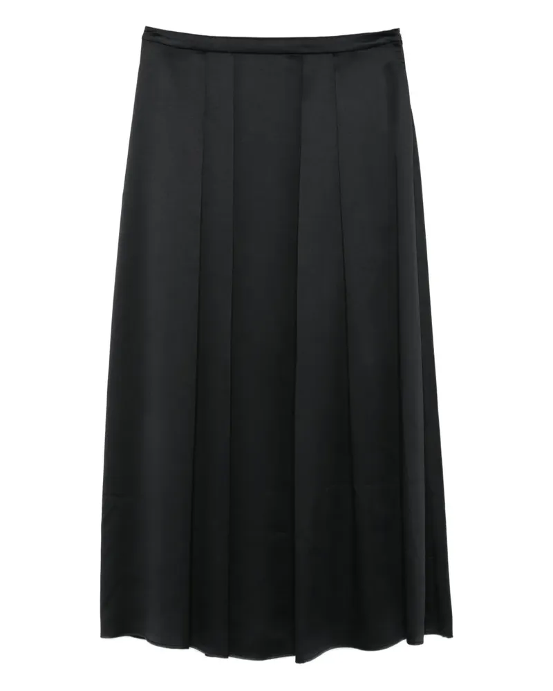 Emporio Armani Midirock mit Falten - Schwarz Schwarz