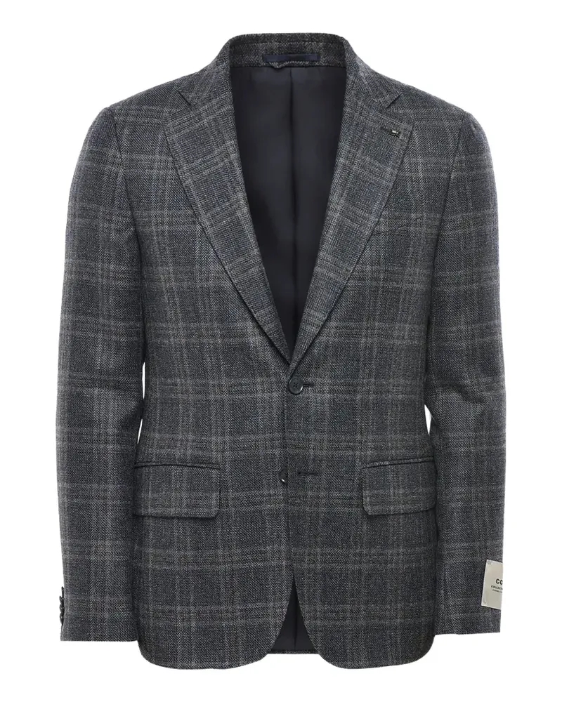 Corneliani Sakko mit Schottenkaro - Blau Blau