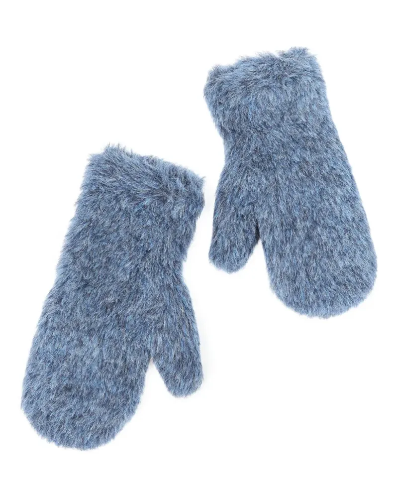 Max Mara Handschuhe aus Wolle - Blau Blau