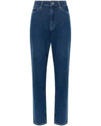 Calvin Klein Hoch sitzende Tapered-Jeans Blau